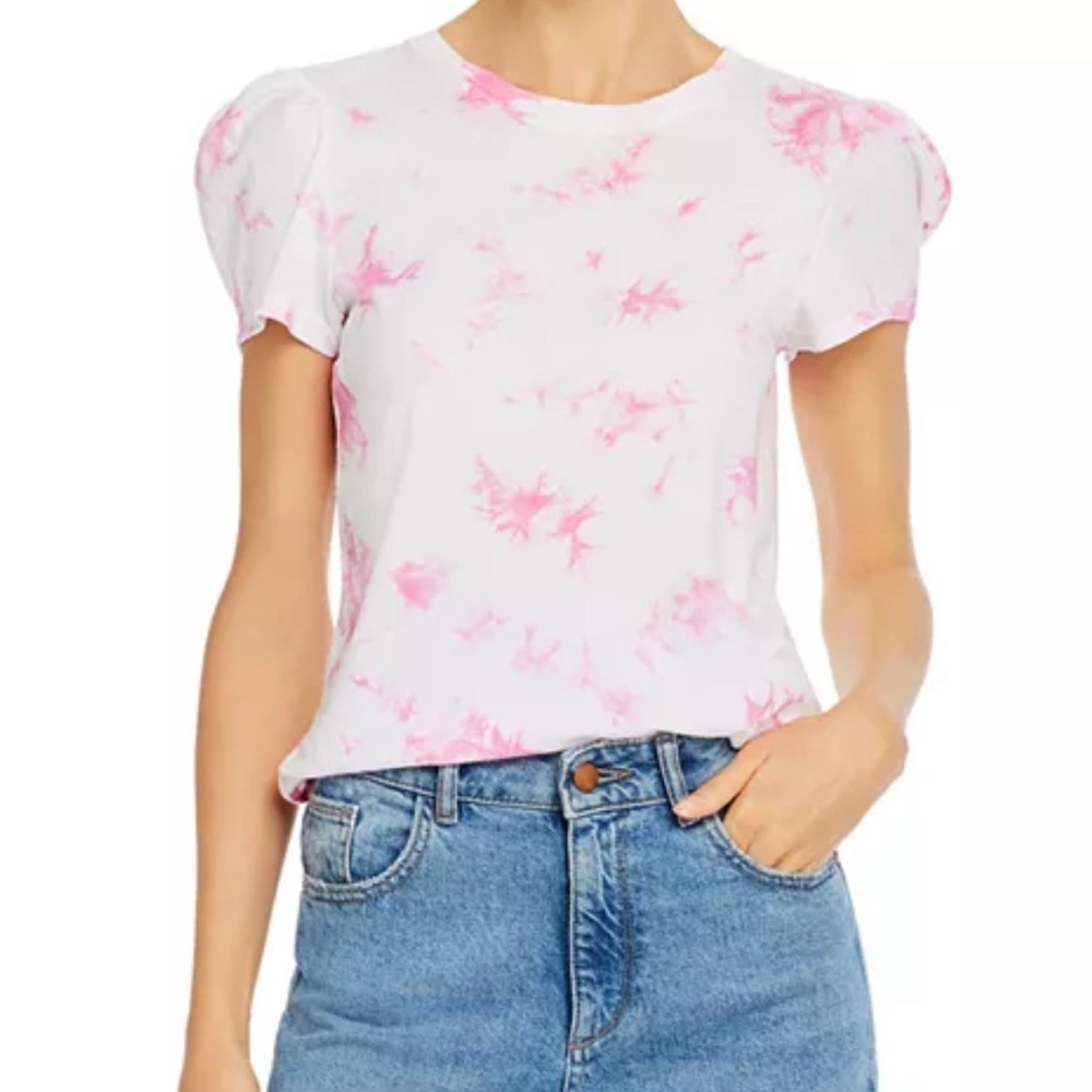 Generation Love Kelly Puff Sleeve Toe Dye Tee Shirt Top - XS